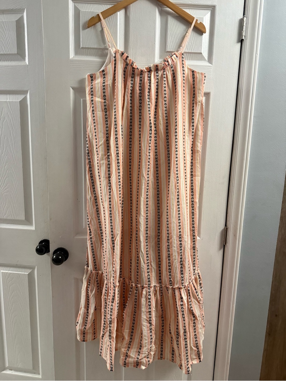 🆕 Carole Christian Boho Tiered Maxi Dress Large